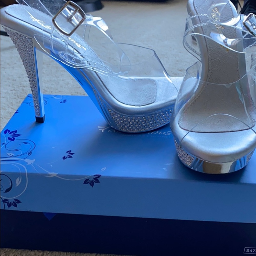 Competition heels—5” with glam